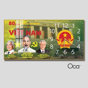 Đồng hồ Bác Hồ – Bác Giáp – Bác Trọng | Mã D0085 | Xưởng sản xuất Oca