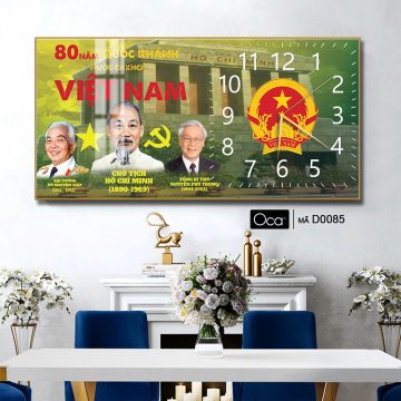 Alternative view of Đồng hồ Bác Hồ – Bác Giáp – Bác Trọng | Mã D0085 | Xưởng sản xuất Oca