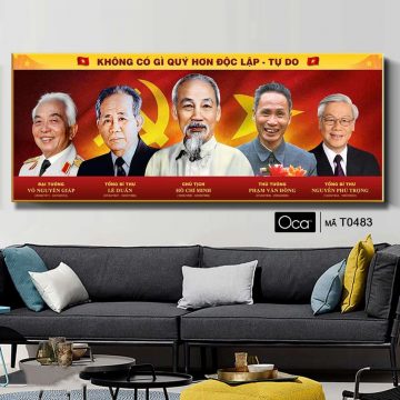 Alternative view of Những bậc vĩ nhân làm nên lịch sử Việt | Khung hợp kim cao cấp | Mã T0483 | Oca