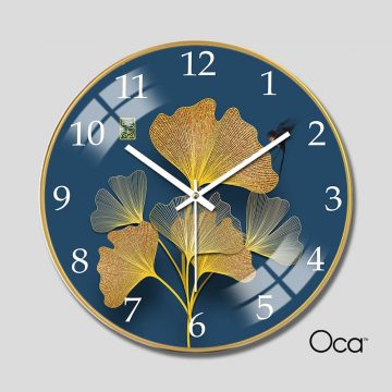 Đồng hồ lá nghệ thuật | Tráng gương | Mã D0003 | Oca