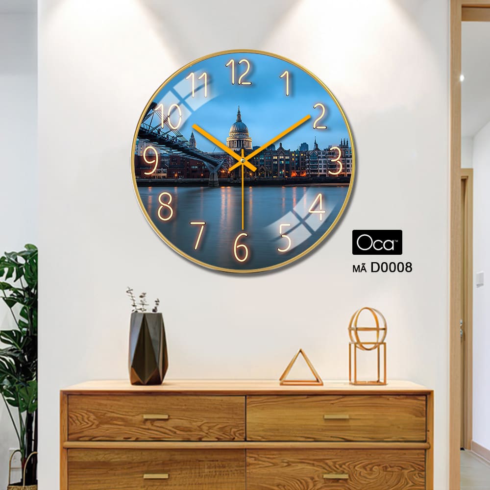 Đồng hồ chiều hoa lệ | Tráng gương | Mã D0008 | Oca - Ảnh 4
