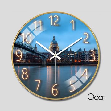 Đồng hồ chiều hoa lệ | Tráng gương | Mã D0008 | Oca