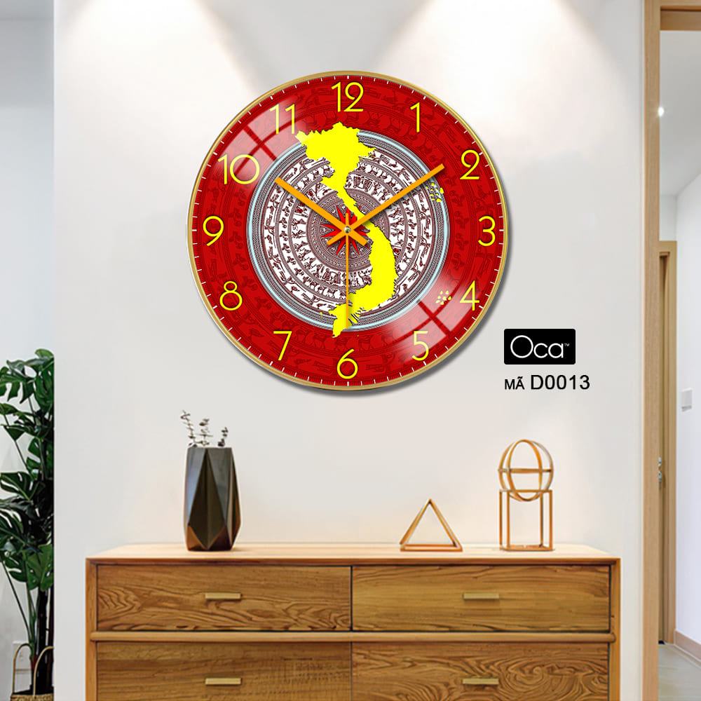 Đồng hồ bản đồ Việt Nam | Tráng gương | Mã D0013 | Oca - Ảnh 4