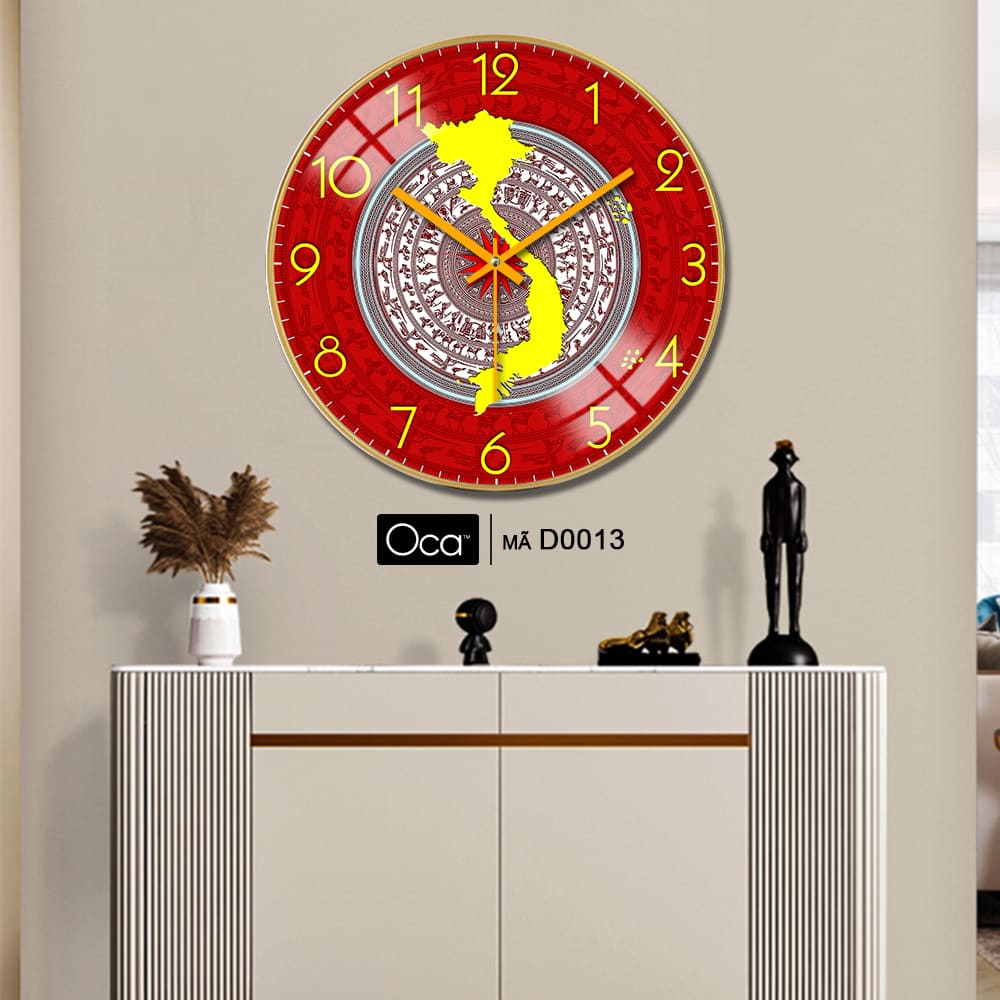 Đồng hồ bản đồ Việt Nam | Tráng gương | Mã D0013 | Oca - Ảnh 2