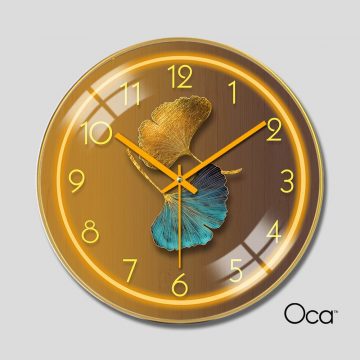 Đồng hồ lá nghệ thuật | Tráng gương | Mã D0014 | Oca