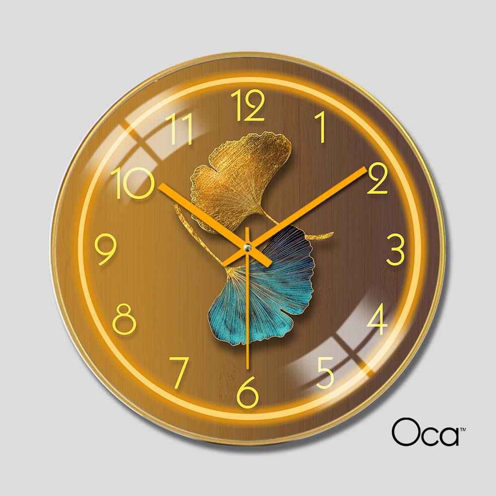 Đồng hồ lá nghệ thuật | Tráng gương | Mã D0014 | Oca