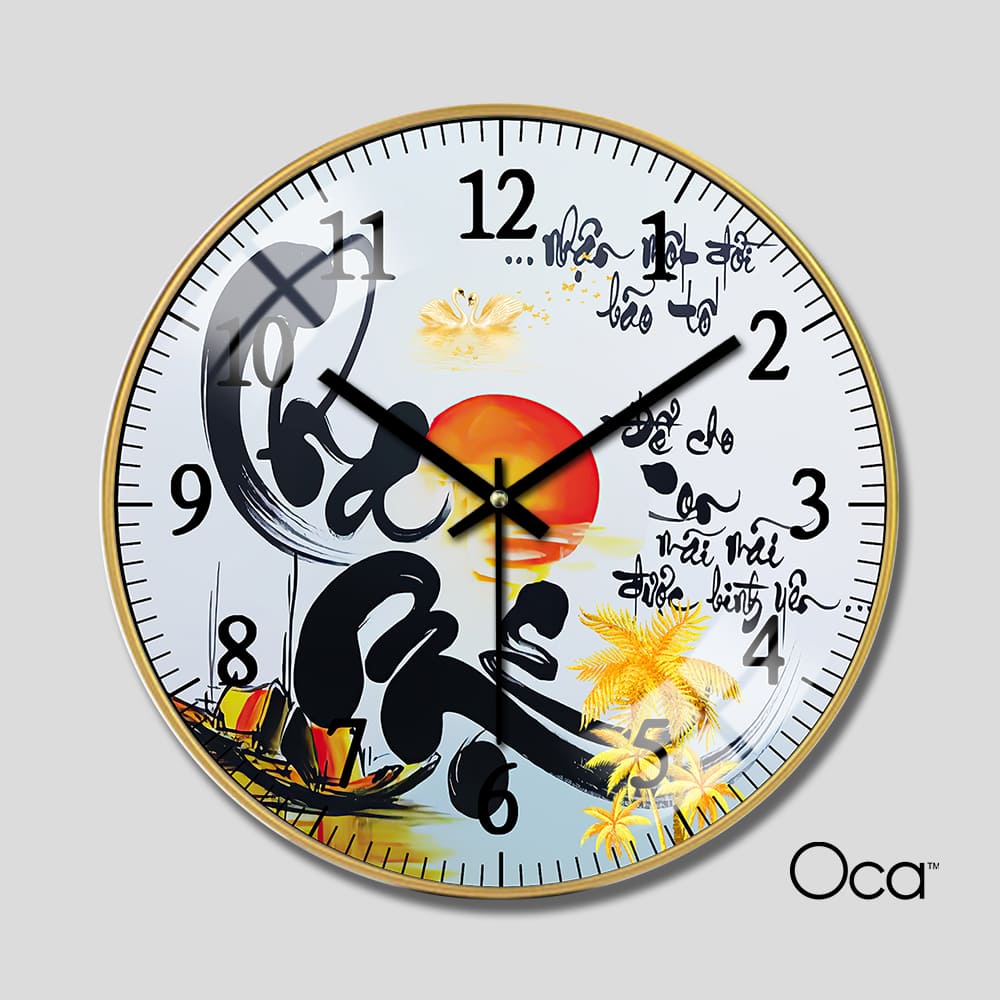 Đồng hồ Mẹ - Cha | Tráng gương | Mã D0029 | Oca