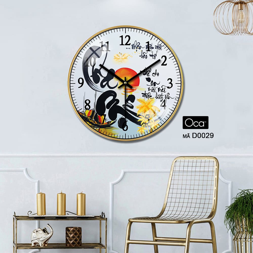 Đồng hồ Mẹ - Cha | Tráng gương | Mã D0029 | Oca - Ảnh 3