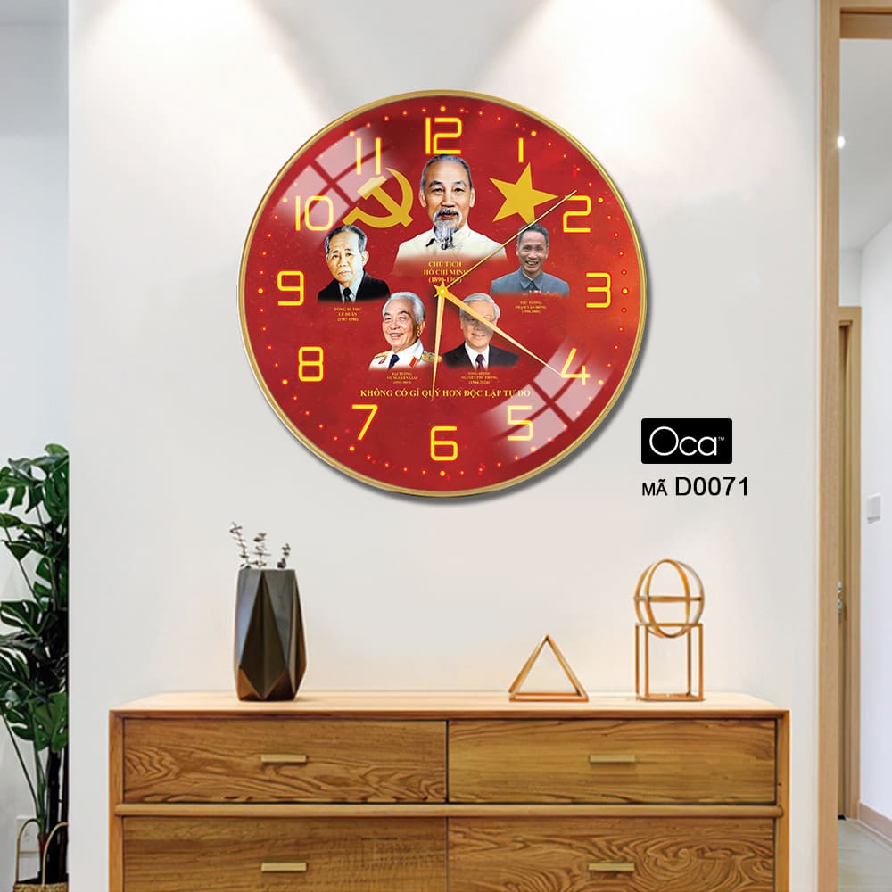 Đồng hồ những bậc vĩ nhân | Tráng gương | Mã D0071 | Oca - Ảnh 4