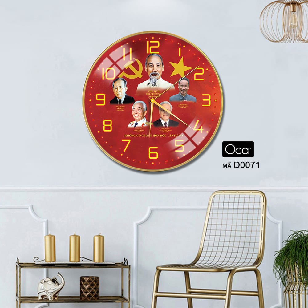Đồng hồ những bậc vĩ nhân | Tráng gương | Mã D0071 | Oca - Ảnh 3