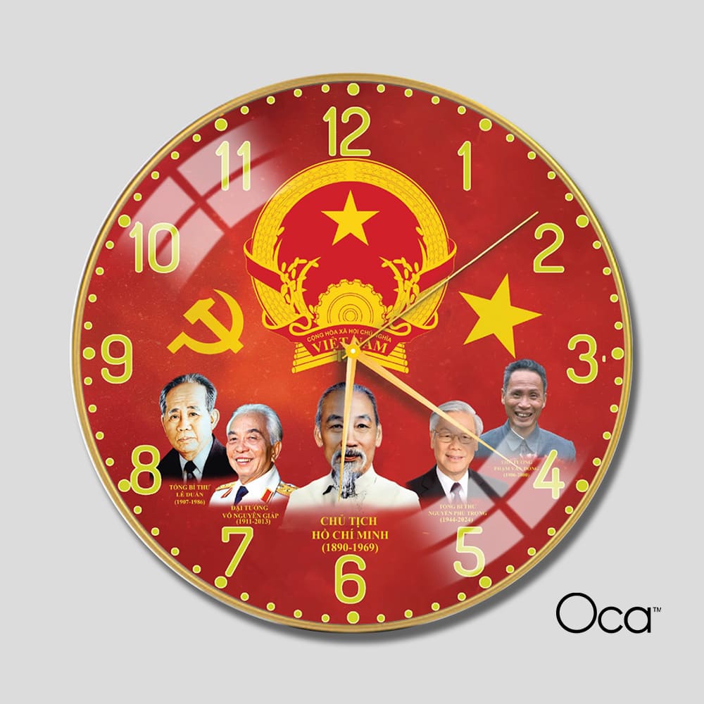Đồng hồ những bậc vĩ nhân Việt | Tráng gương | Mã D0072 | Oca