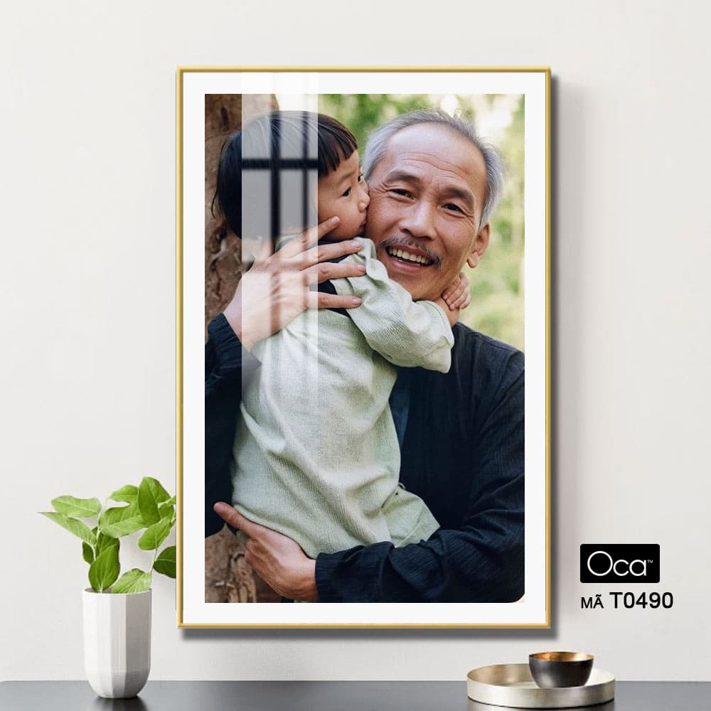 Bác Hồ bế bé gái | Mã T0490 | Oca - Ảnh 3