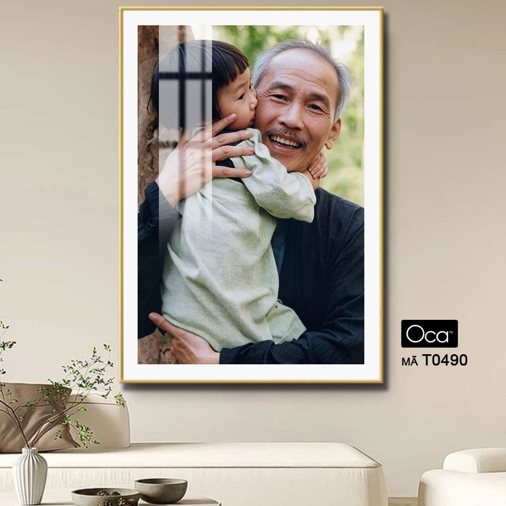 Bác Hồ bế bé gái | Mã T0490 | Oca - Ảnh 4