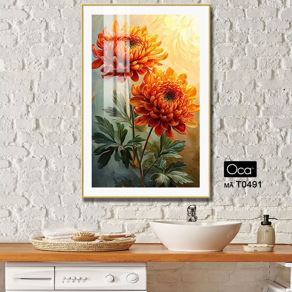 Cành hoa thược dược | Mã T0491 | Oca - Ảnh 2