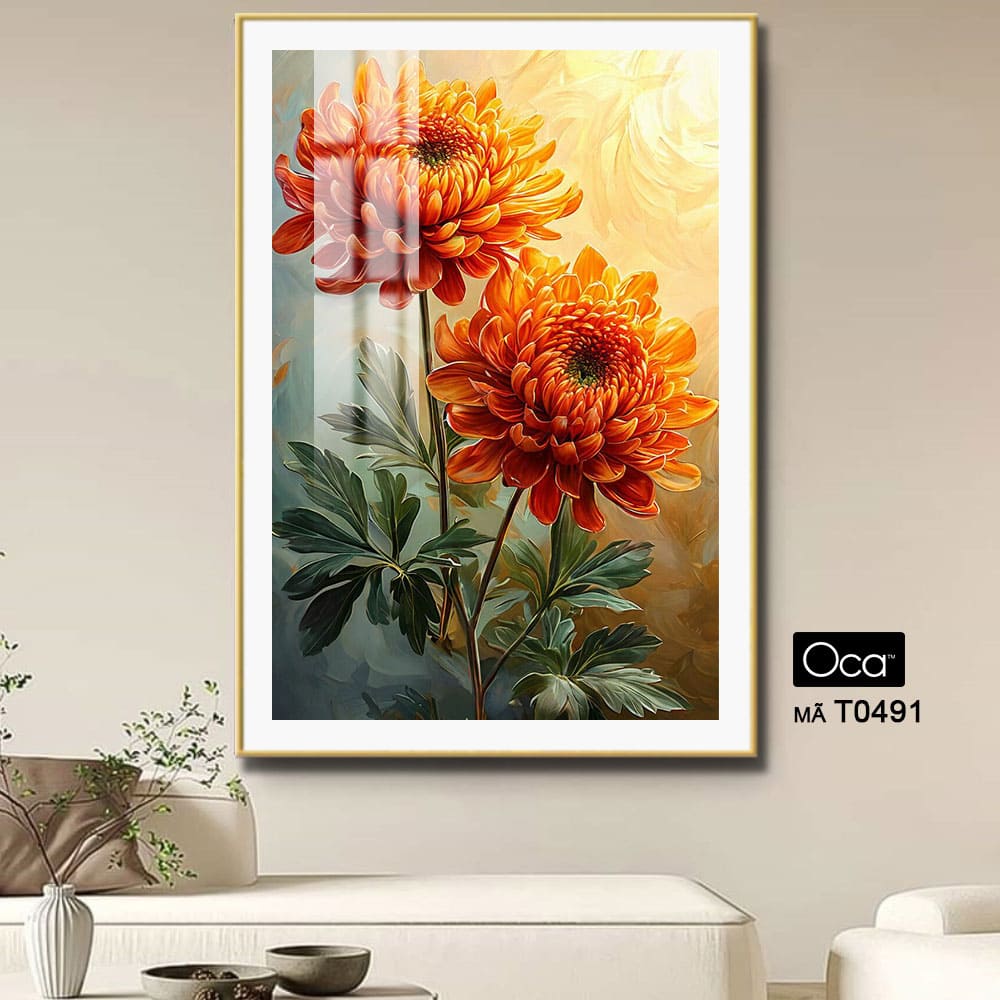 Cành hoa thược dược | Mã T0491 | Oca - Ảnh 4