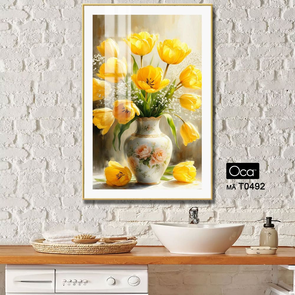 Bình hoa ly vàng | Mã T0494 | Oca - Ảnh 3