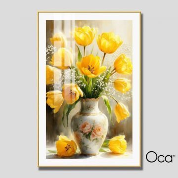 Bình hoa ly vàng | Mã T0494 | Oca