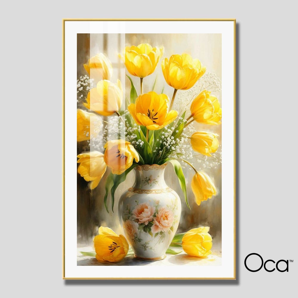 Bình hoa ly vàng | Mã T0494 | Oca