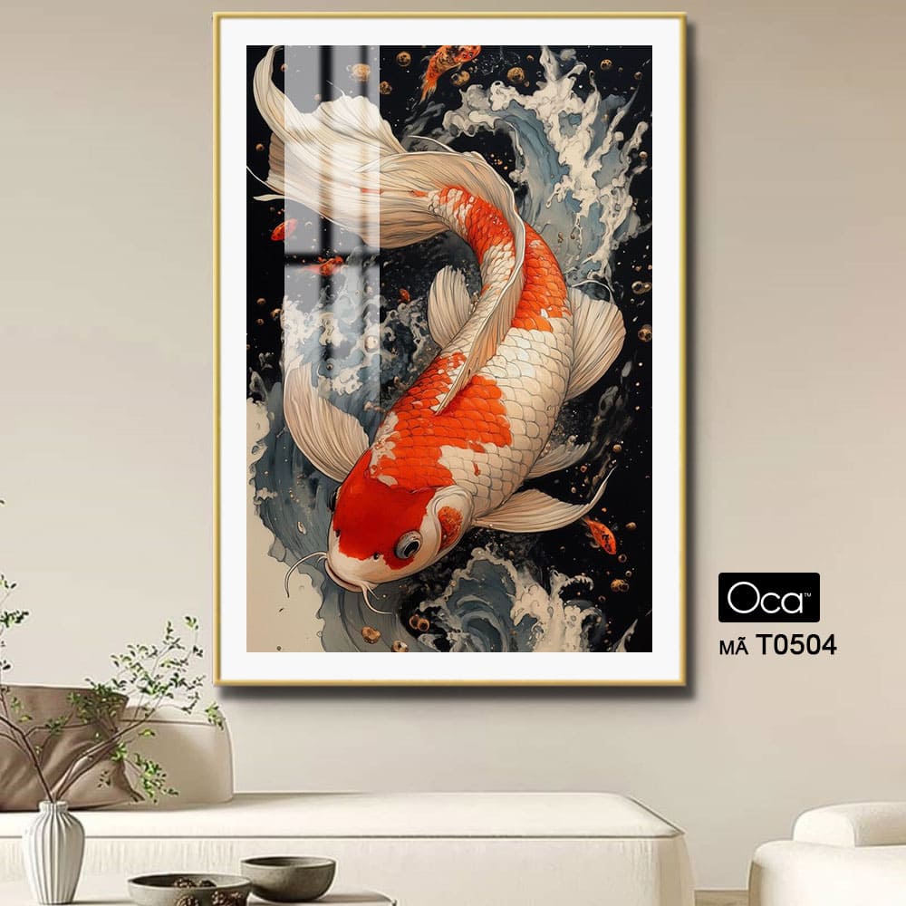 Cá Koi vượt thác | Mã T0504 | Oca - Ảnh 4