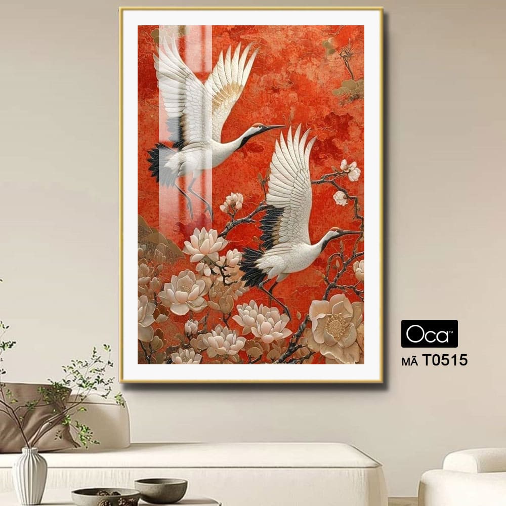 Đôi chim Hạc | Mã T0515 | Oca - Ảnh 4
