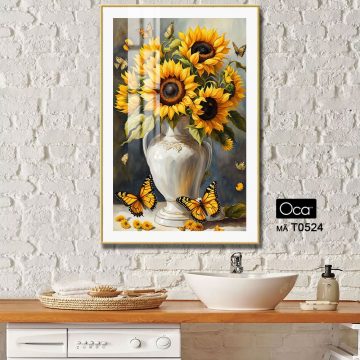 Alternative view of Bình hoa Hướng Dương | Mã T0524 | Oca