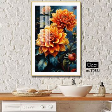 Alternative view of Nhành hoa Thược Dược | Mã T0531 | Oca