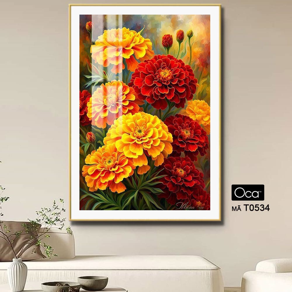 Khóm cúc vạn thọ mùa xuân | Mã T0534 | Oca - Ảnh 3