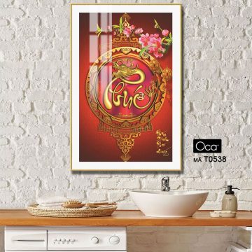 Alternative view of Chữ PHÚC sinh phú quý | Mã T0538 | Oca