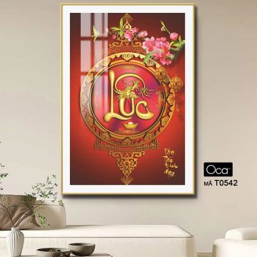 Alternative view of Chữ LỘC tấn vinh hoa | Mã T0542 | Oca