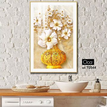 Alternative view of Bình hoa vàng | Mã T0544 | Oca