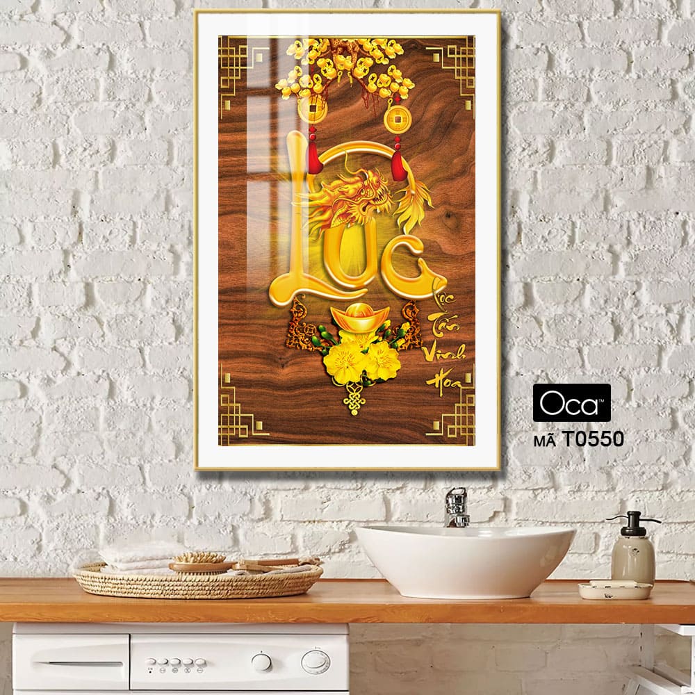 Chữ LỘC tấn vinh hoa | Mã T0550 | Oca - Ảnh 2