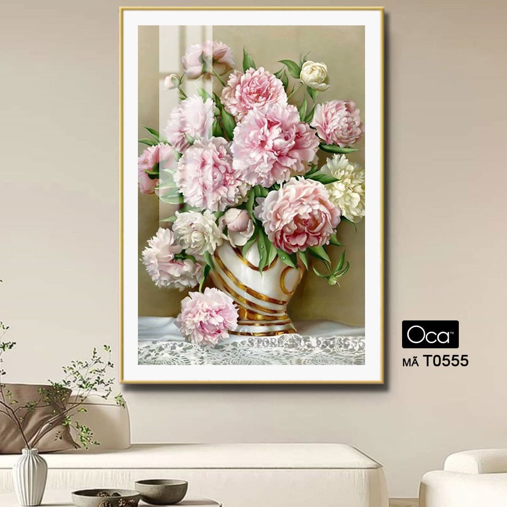 Bình hoa Mẫu Đơn | Mã T0555 | Oca - Ảnh 3