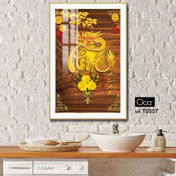 Alternative view of Chữ PHÚC sinh phú quý | Mã T0557 | Oca