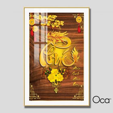 Chữ PHÚC sinh phú quý | Mã T0557 | Oca